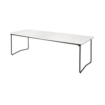 Table B31 dining table 230 cm - White lacquered oak-black base - Grythyttan Stålmöbler