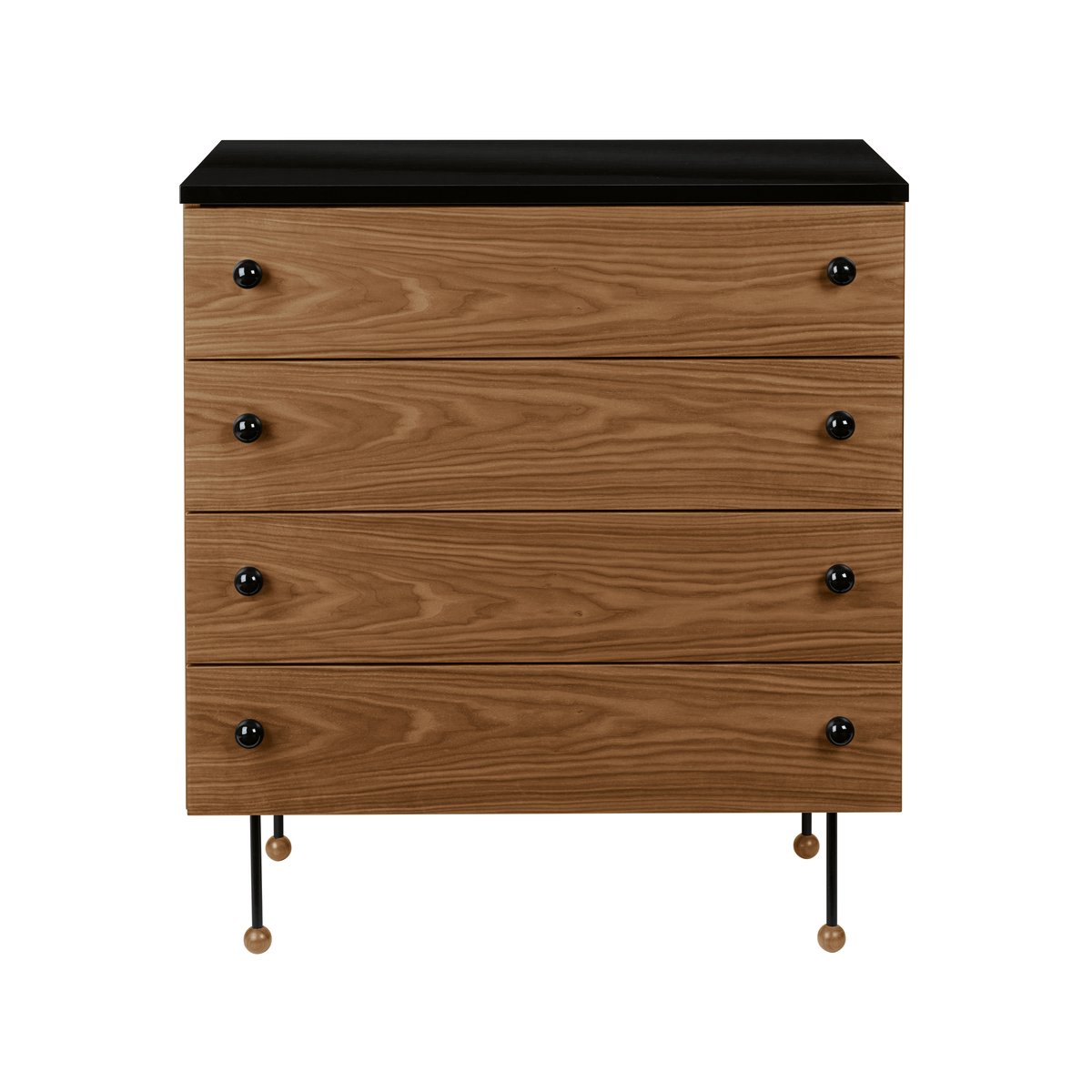 GUBI 62 Dresser American walnut, 4 drawers