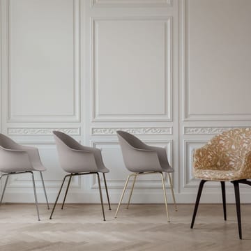 Bat Chair - Alabaster white, brass legs - GUBI