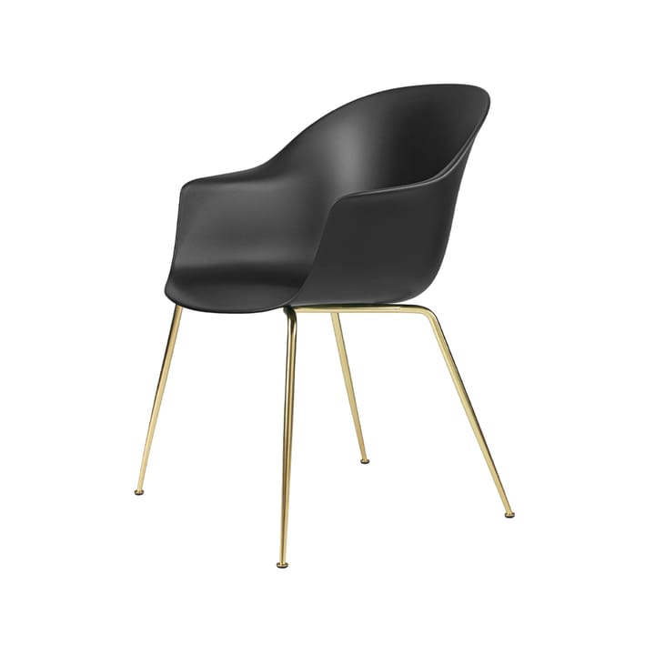 Bat Chair, Black, brass legs GUBI