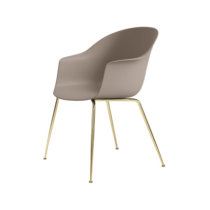 Bat Chair, New beige, brass legs GUBI