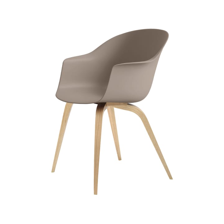 Bat Chair, New beige, matte lacquered oak legs GUBI