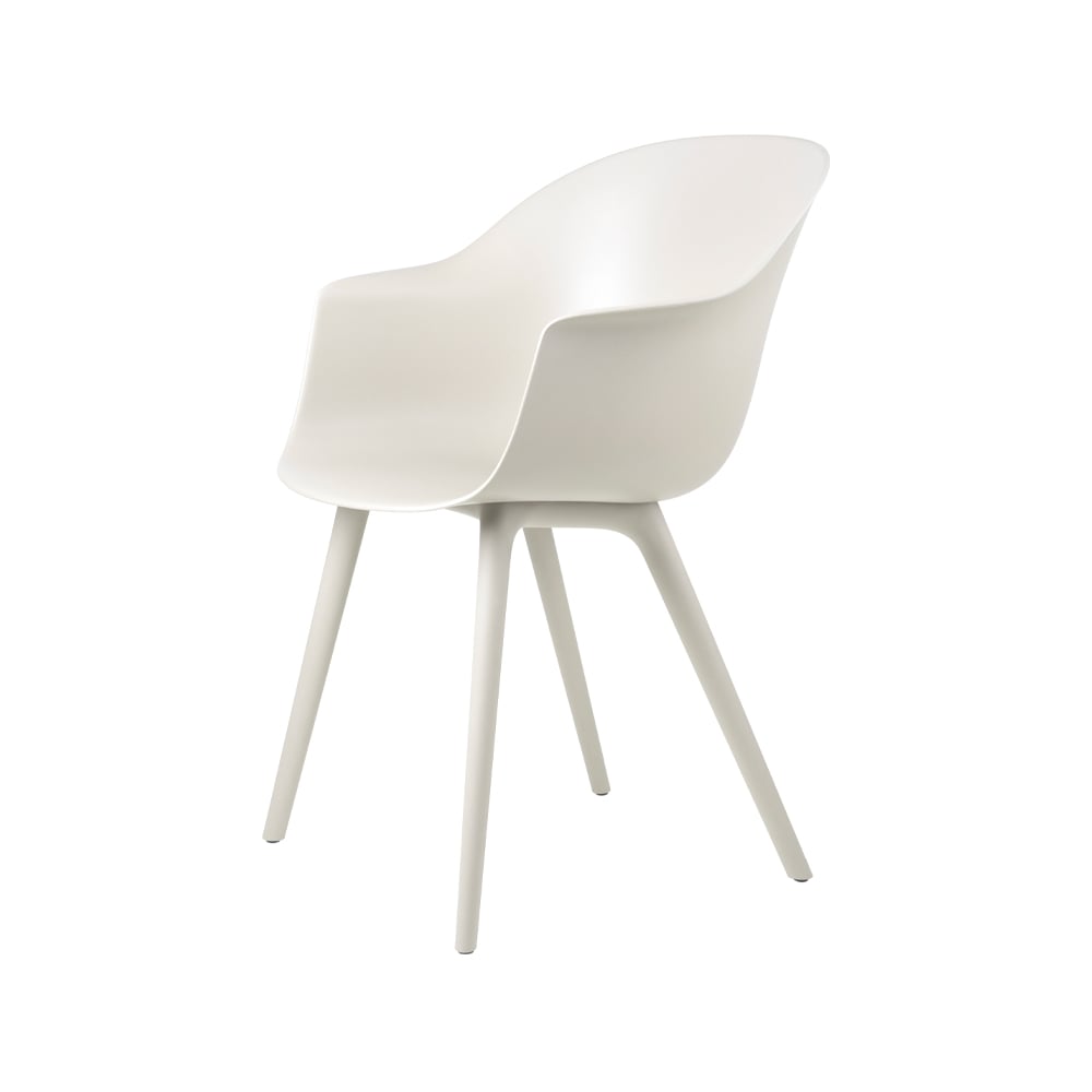 GUBI Bat Dining Outdoor chair Alabaster white