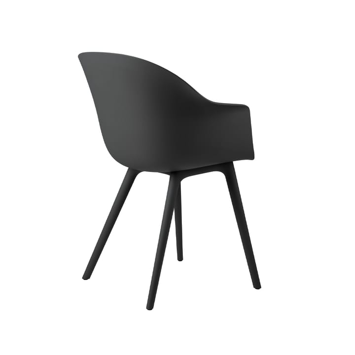 Bat Plastic chair, Black GUBI