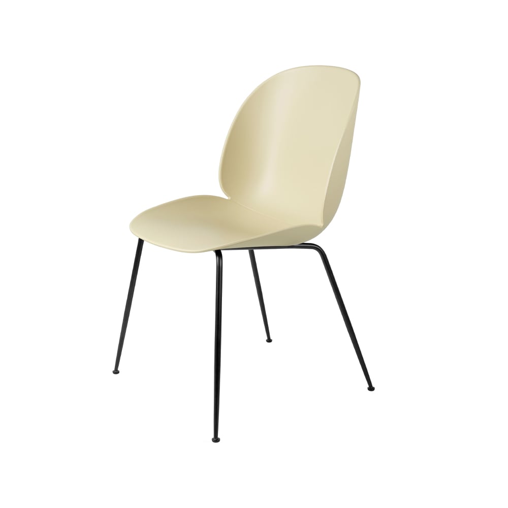 GUBI Beetle chair Pastel green, black steel legs