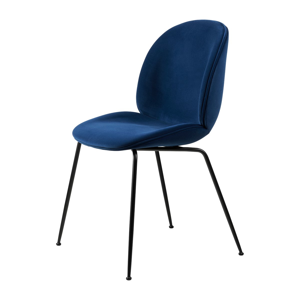 GUBI Beetle dining chair - fully upholstered conic base Sunday 003-black