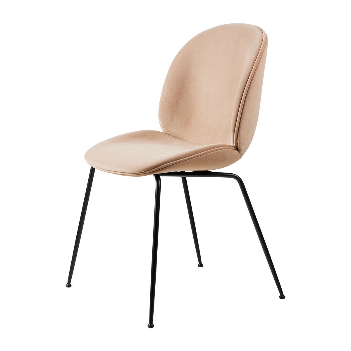 GUBI Beetle dining chair - fully upholstered conic base Sunday 034-black