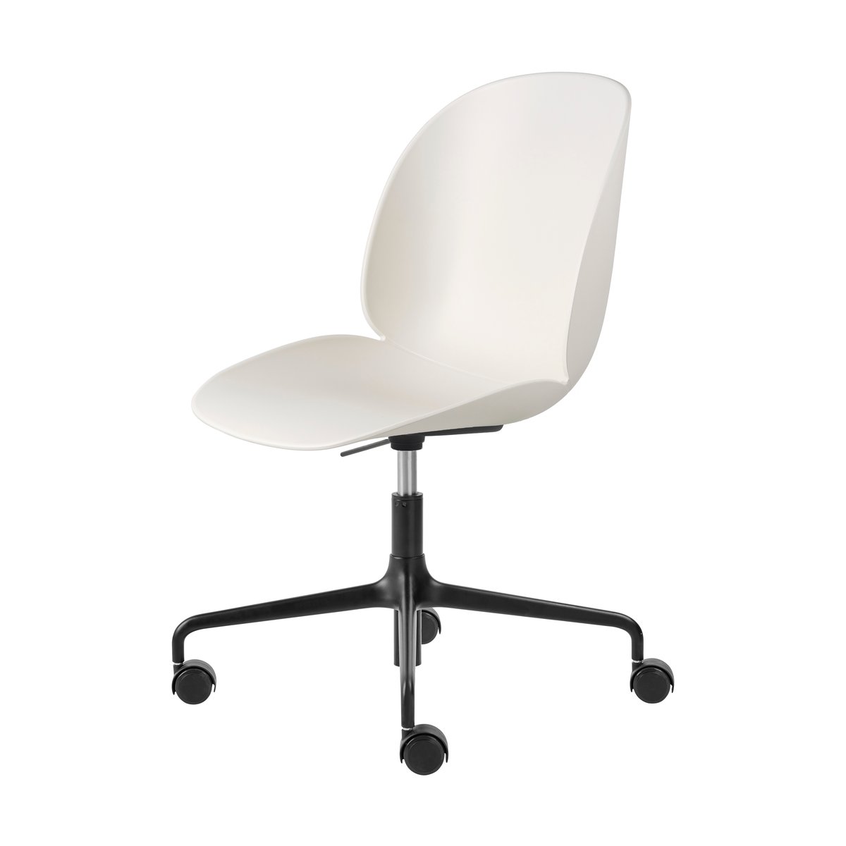 GUBI Beetle Meeting Chair office chair Alabaster white-black