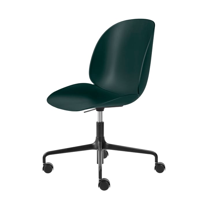 Beetle Meeting Chair office chair - Dark green-black - GUBI