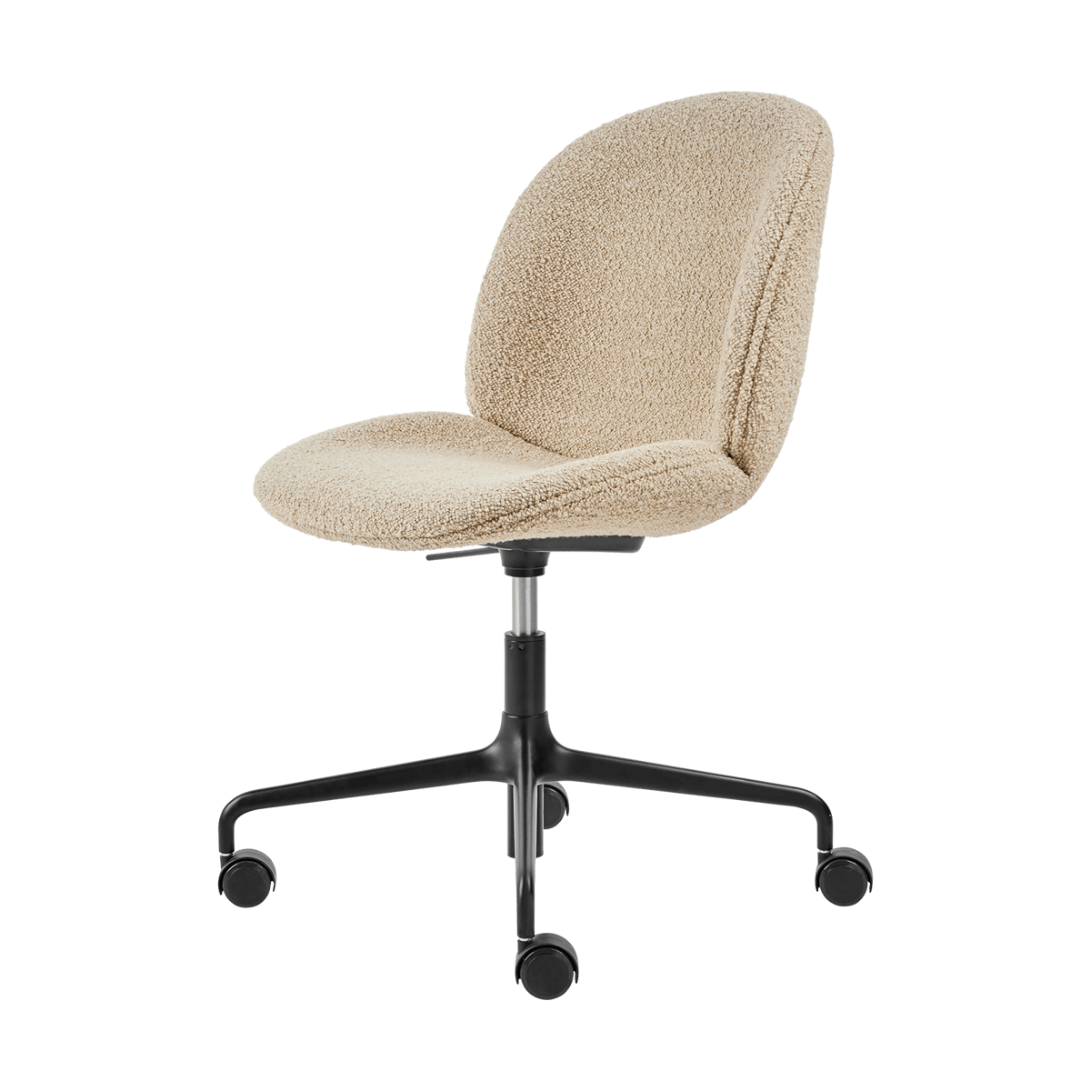 GUBI Beetle Meeting Chair office chair fully upholstered Karakorum dedar 003-black legs