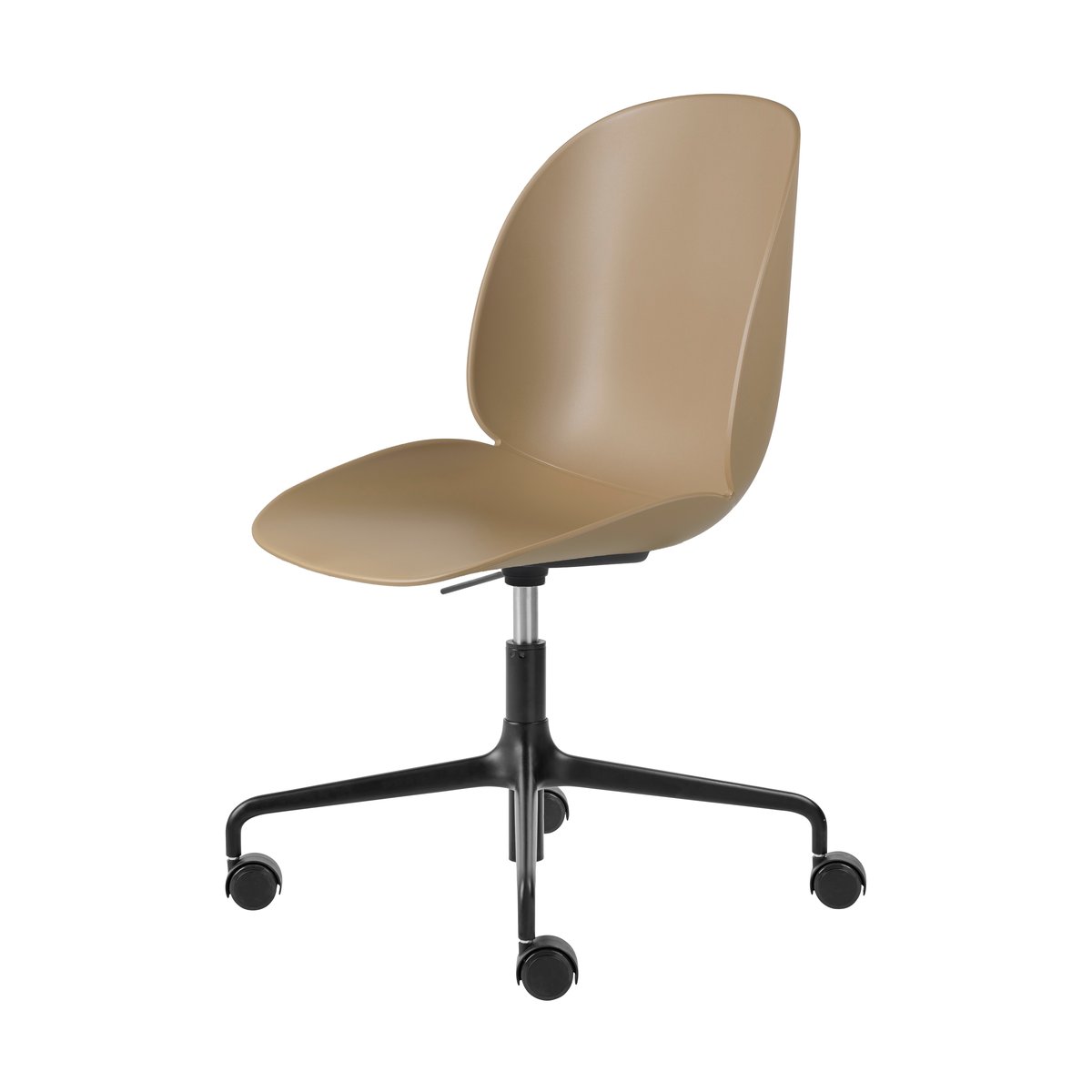 GUBI Beetle Meeting Chair office chair Pebble brown-black