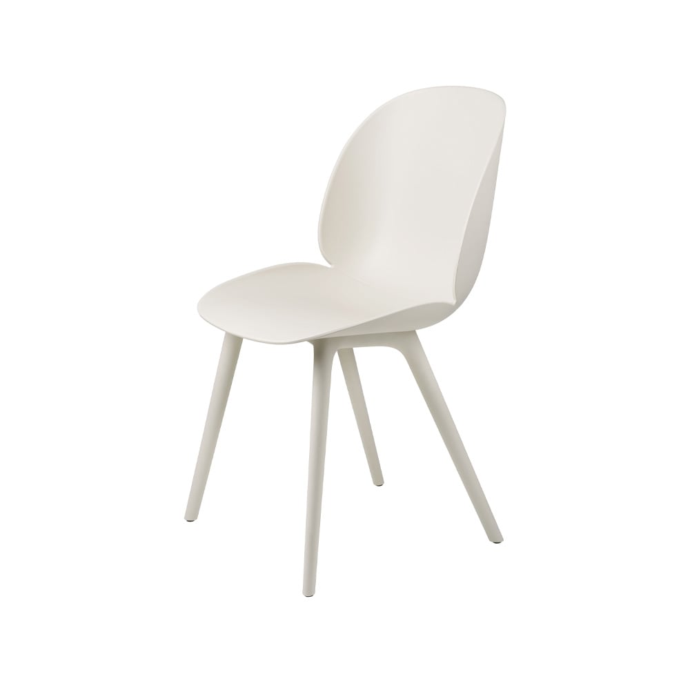 GUBI Beetle Plastic chair Alabaster white