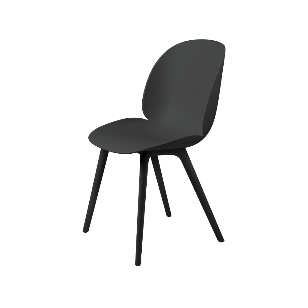 GUBI Beetle Plastic chair Black