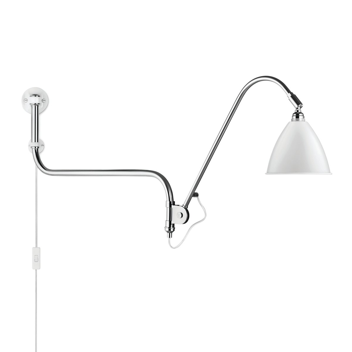 GUBI Bestlite BL10 wall lamp matt white-chrome