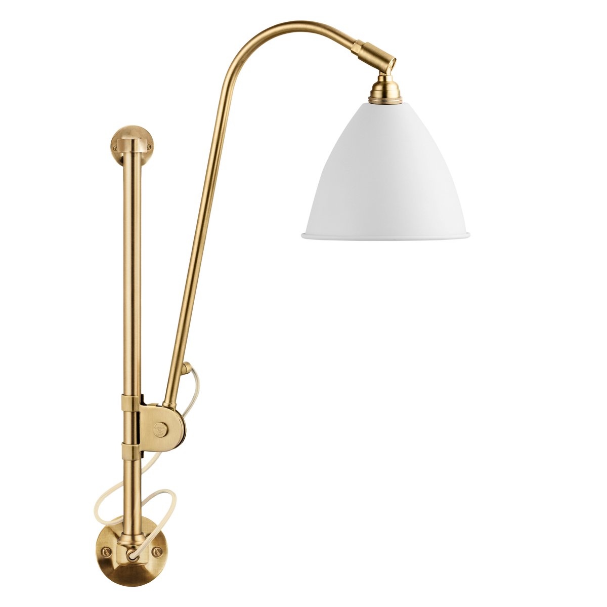 GUBI Bestlite BL5 wall lamp matte white-brass