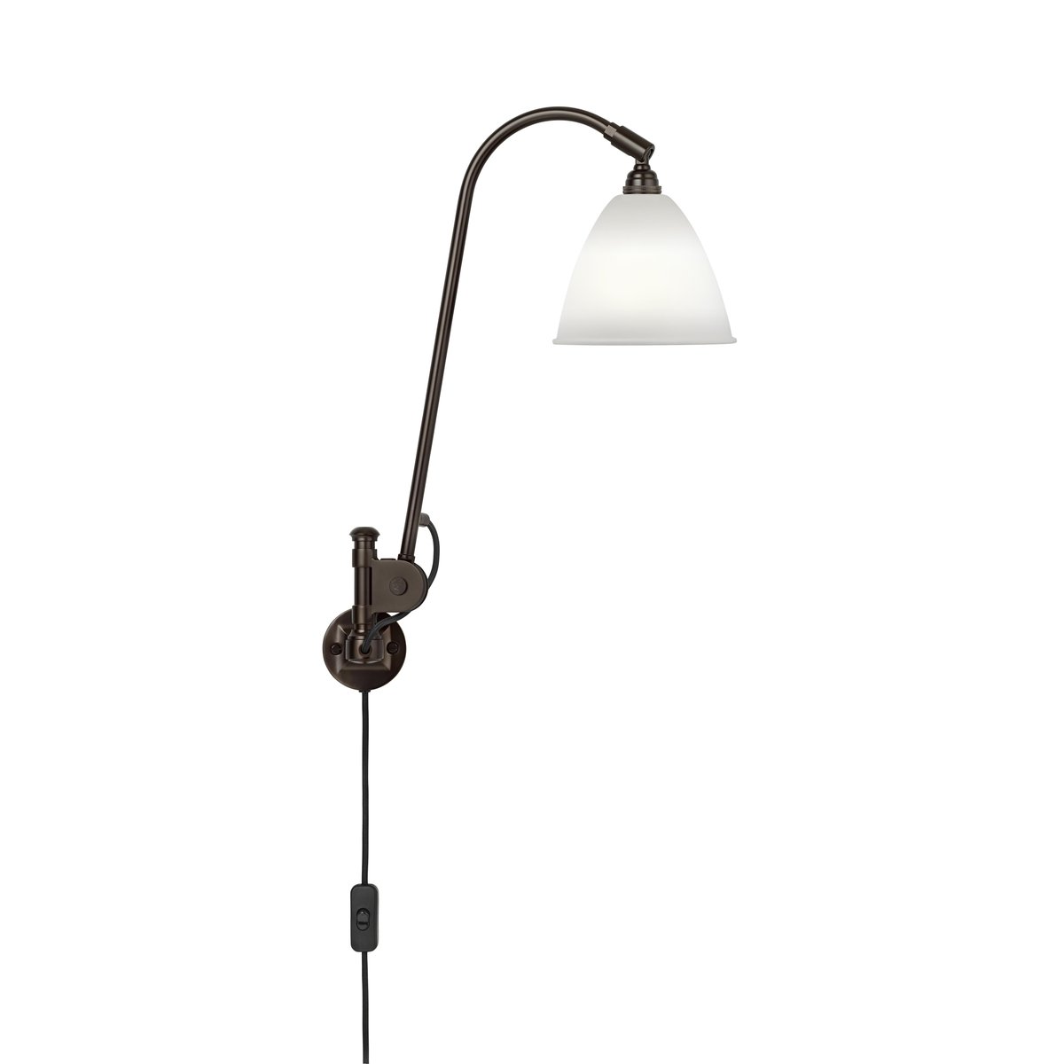 GUBI Bestlite BL6 wall lamp bone china-black