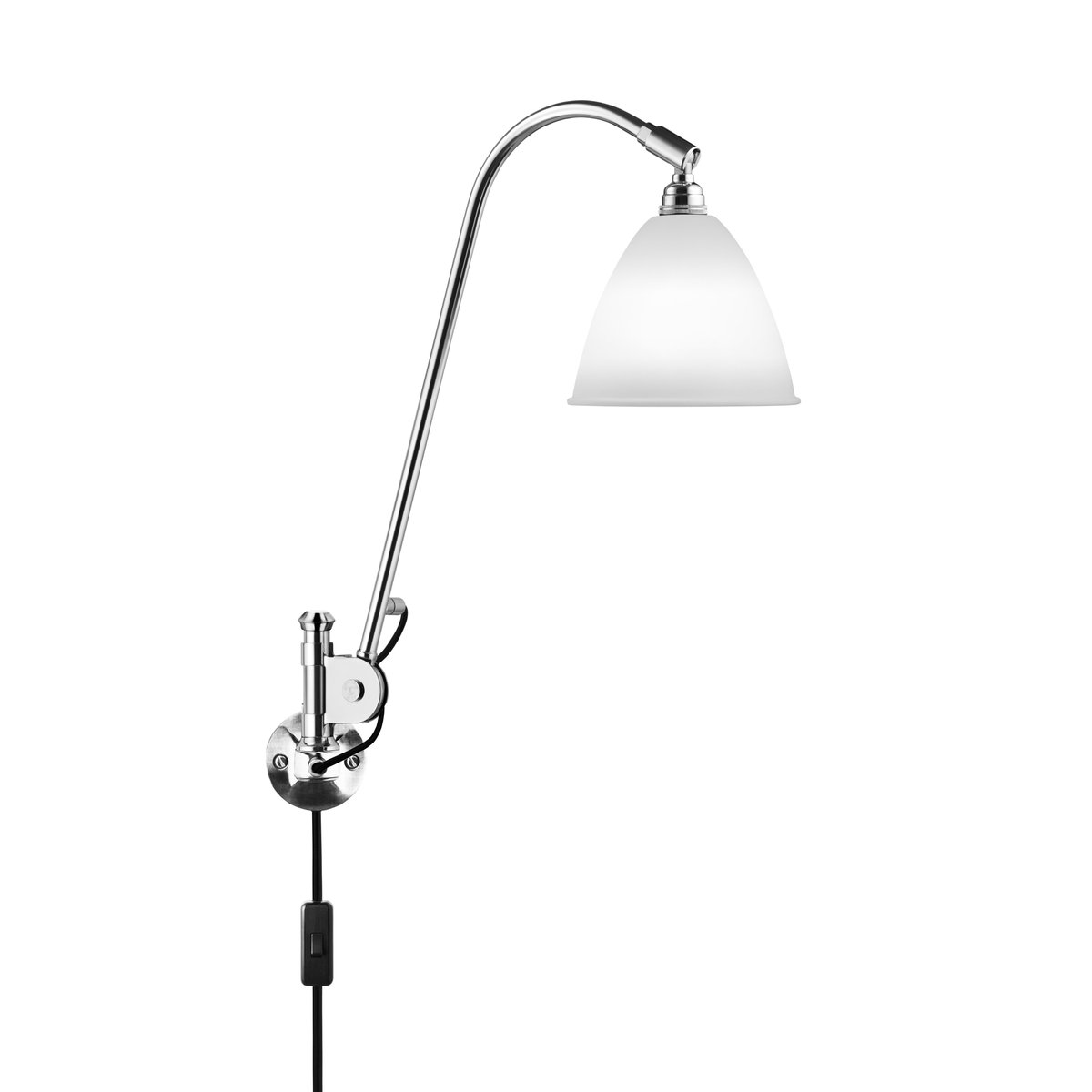 GUBI Bestlite BL6 wall lamp bone china-chrome