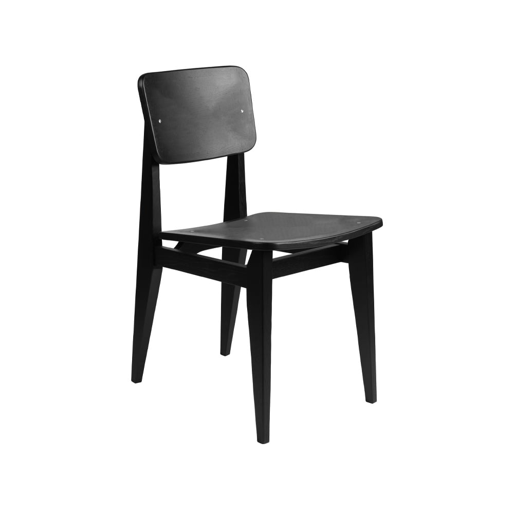 GUBI C-Chair chair Black stained oak