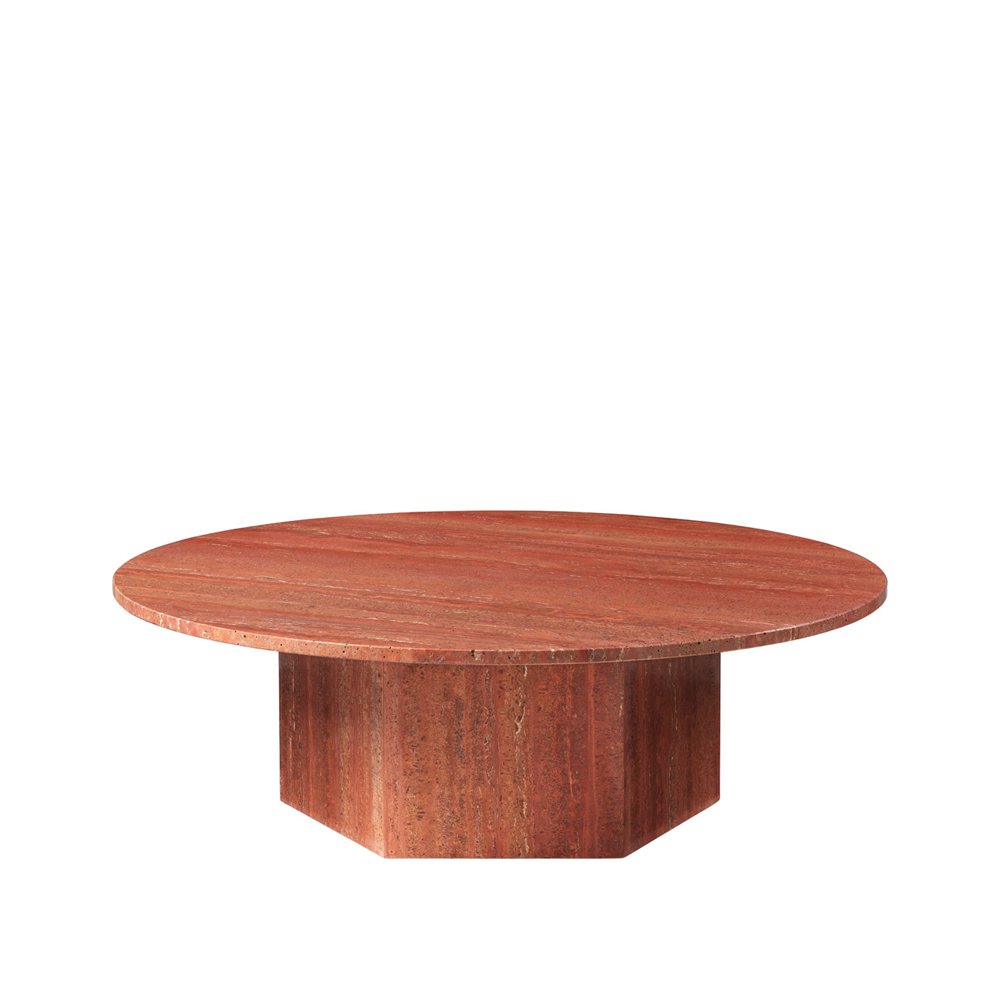 GUBI Epic coffee table Red, ø110