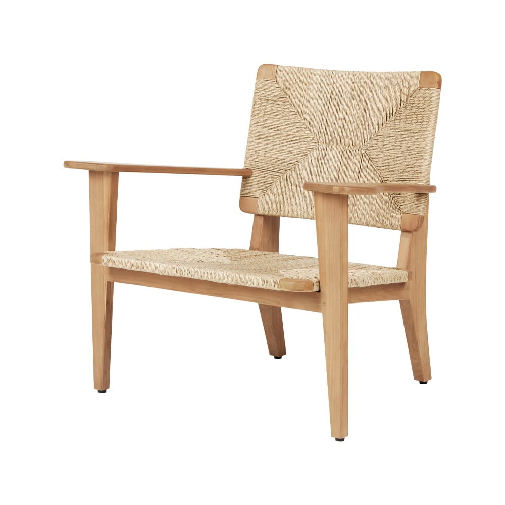 GUBI F-chair Outdoor lounge chair Teak