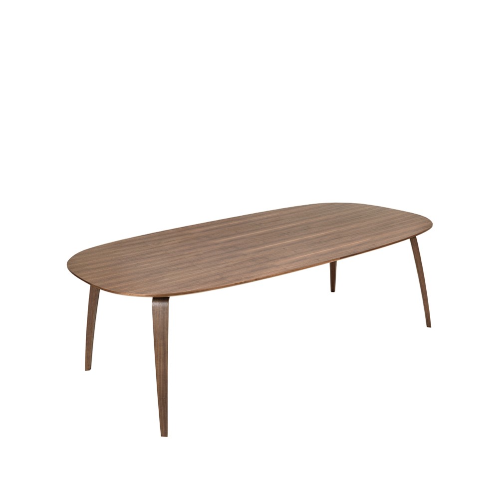 GUBI Gubi Elliptical dining table American walnut