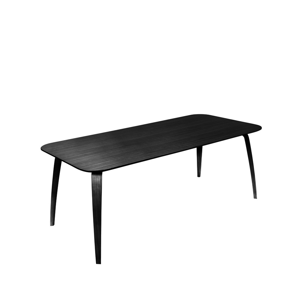 GUBI Gubi rectangular dining table Black stained ash