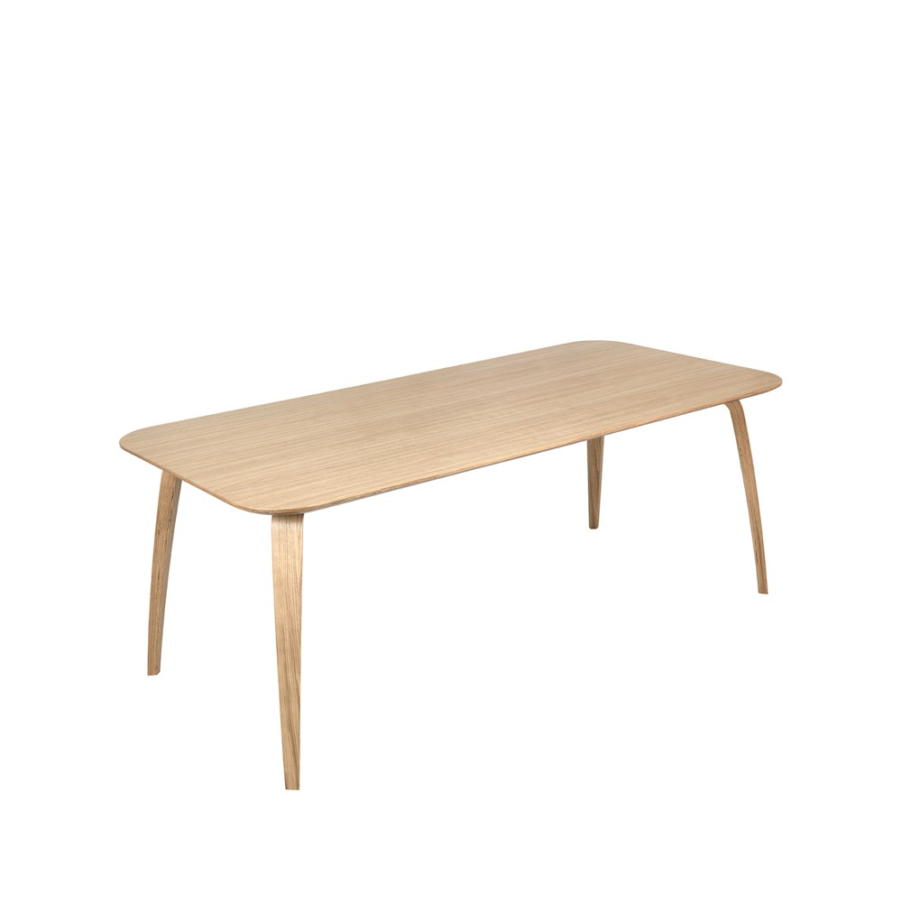 GUBI Gubi rectangular dining table Oak