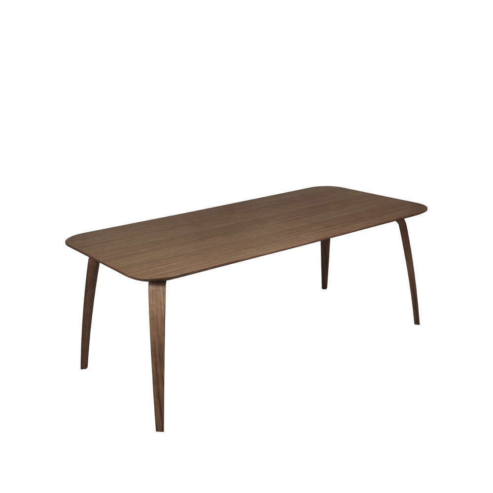 GUBI Gubi rectangular dining table Walnut