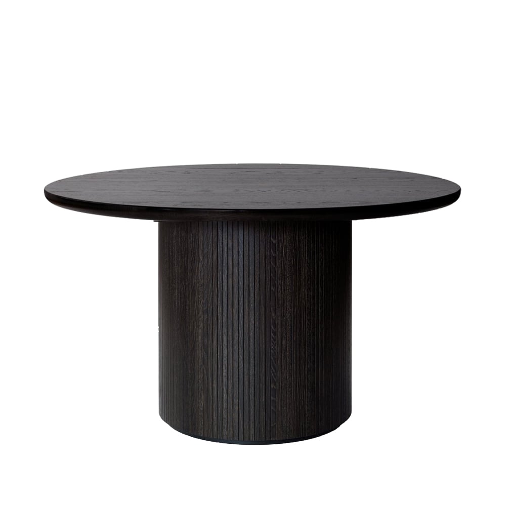 GUBI Moon dining table round Oak brown/black stained. ø150 cm