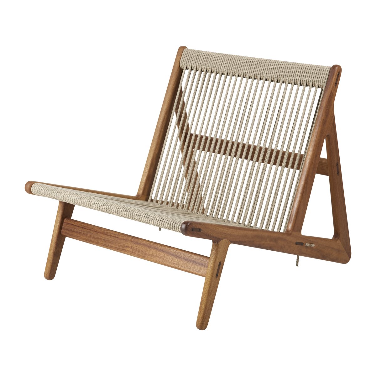 GUBI MR01 Initial outdoor lounge chair Oiled iroko wood