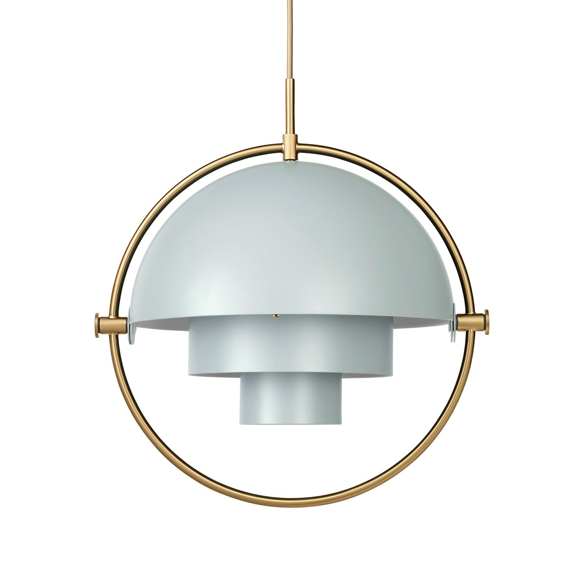 GUBI Multi-Lite ceiling lamp brass-grey