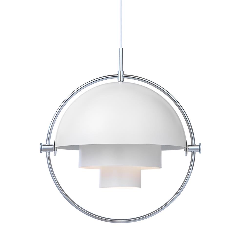 GUBI Multi-Lite ceiling lamp chrome-white