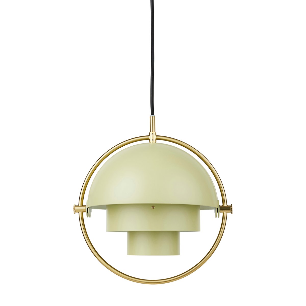 GUBI Multi-Lite ceiling lamp small Brass-desert sage