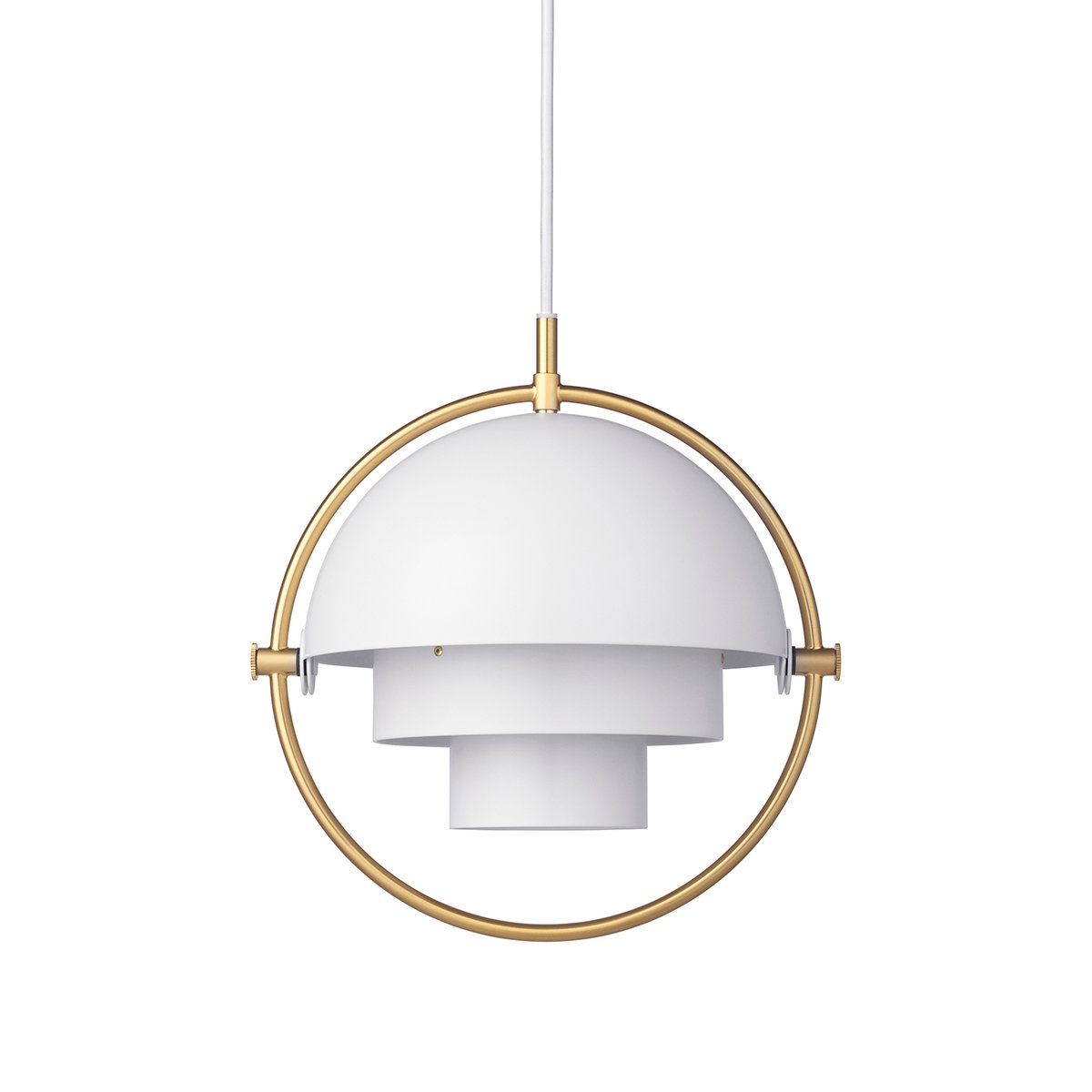 GUBI Multi-Lite ceiling lamp small brass-white