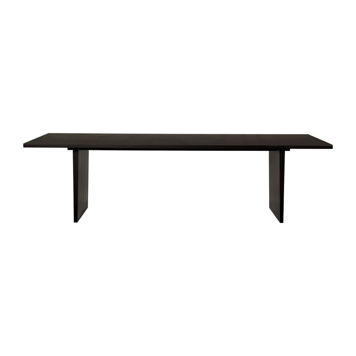 GUBI Private dining room table 100x260 cm Brown-black stained oak