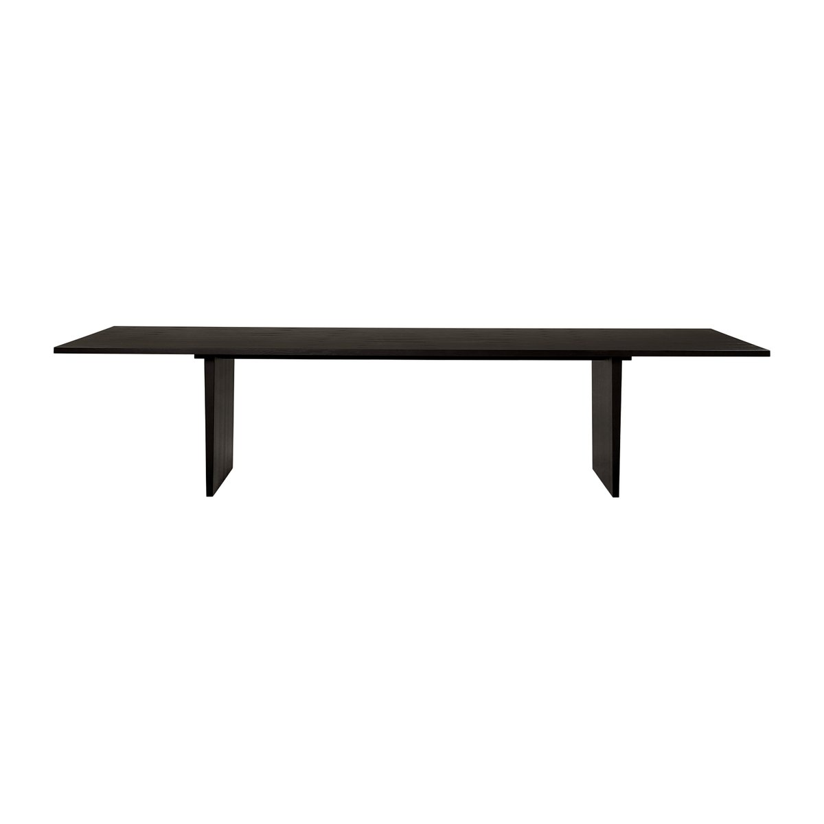 GUBI Private dining room table 100x320 cm Brown-black stained oak