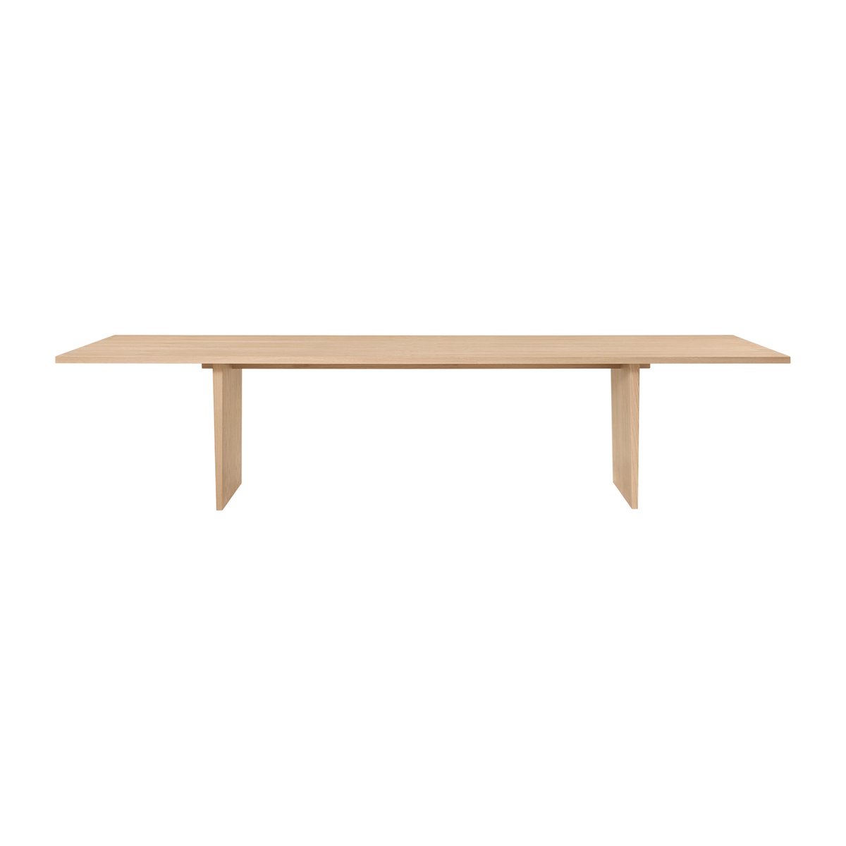 GUBI Private dining room table 100x320 cm Light-stained oak