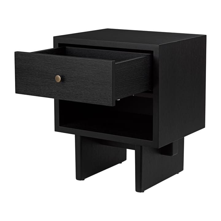 Private side table 40x50 cm, Brown-black stained oak GUBI