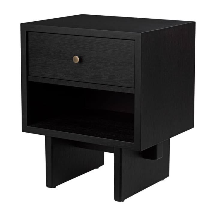 Private side table 40x50 cm, Brown-black stained oak GUBI