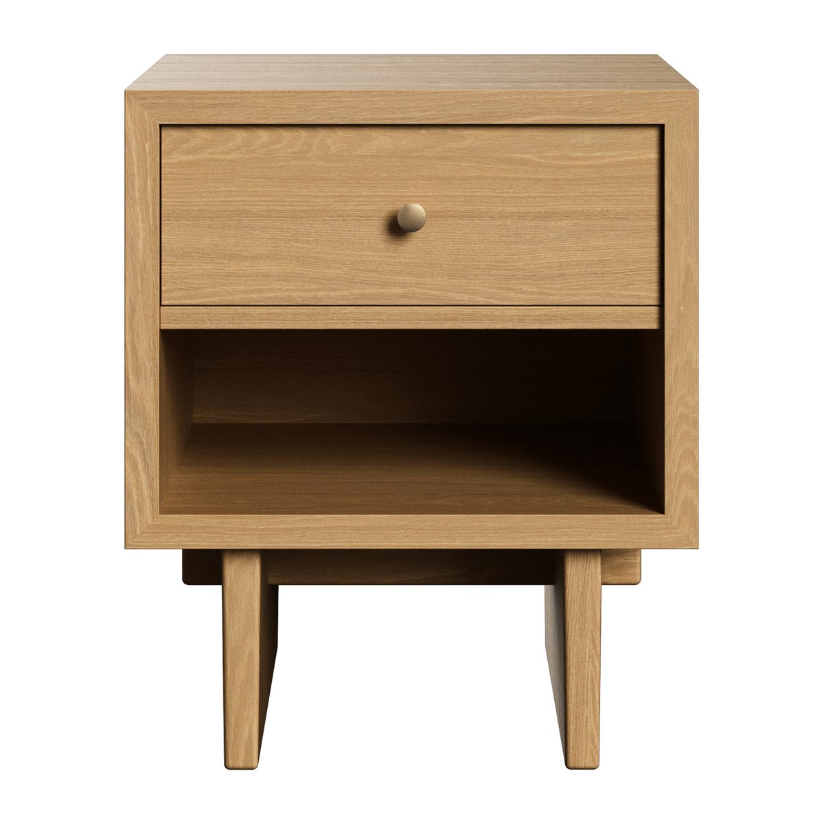 GUBI Private side table 40x50 cm Light stained oak