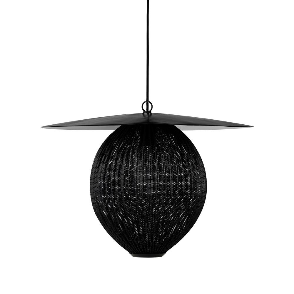 GUBI Satellite ceiling lamp large midnight black