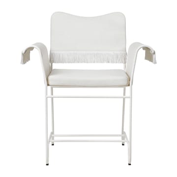 Tropique chair with fringe - White semi matt-Leslie 06 - GUBI