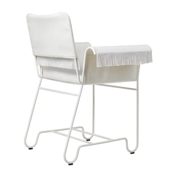 Tropique chair with fringe - White semi matt-Leslie 06 - GUBI