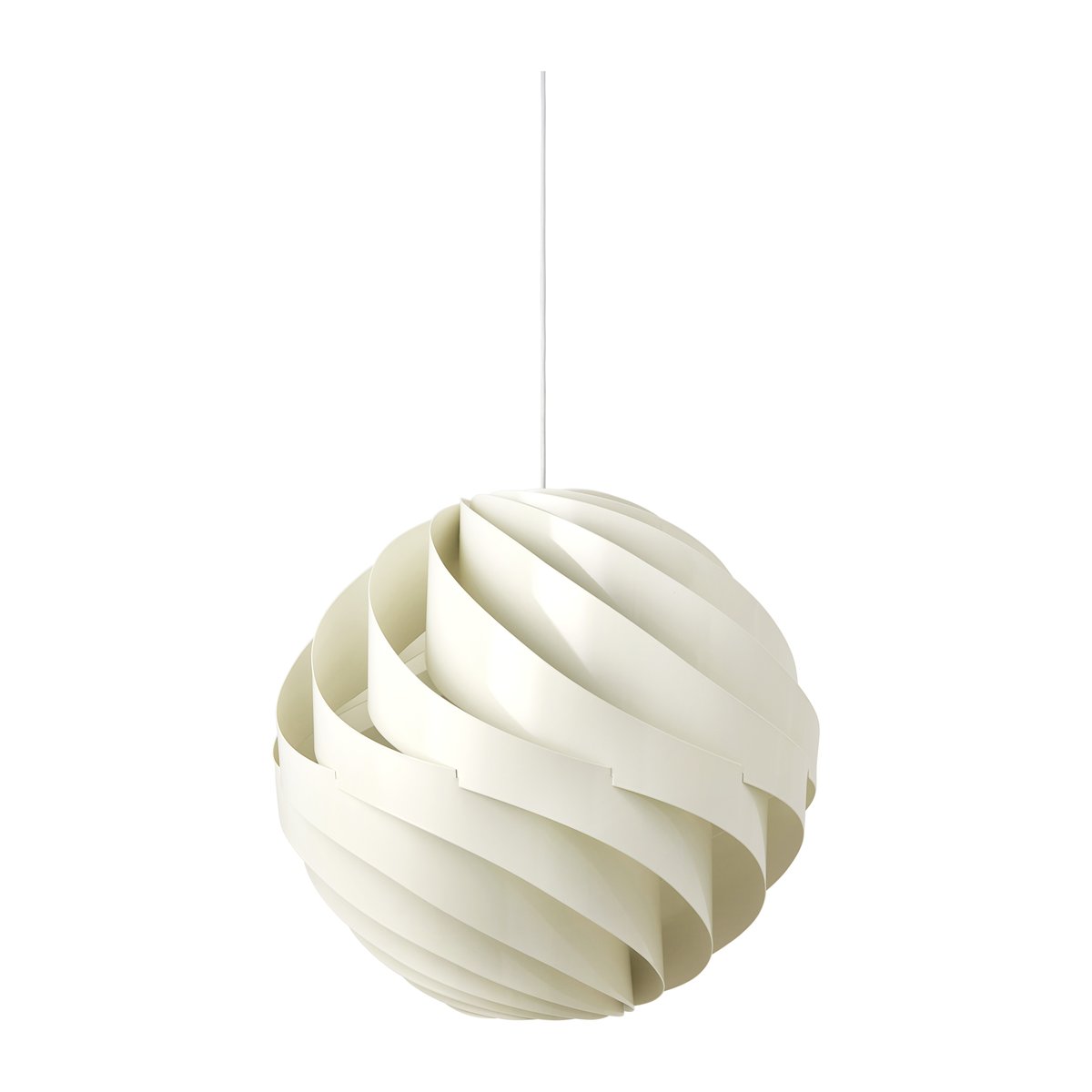 GUBI Turbo ceiling lamp glossy 62 cm Alabaster white