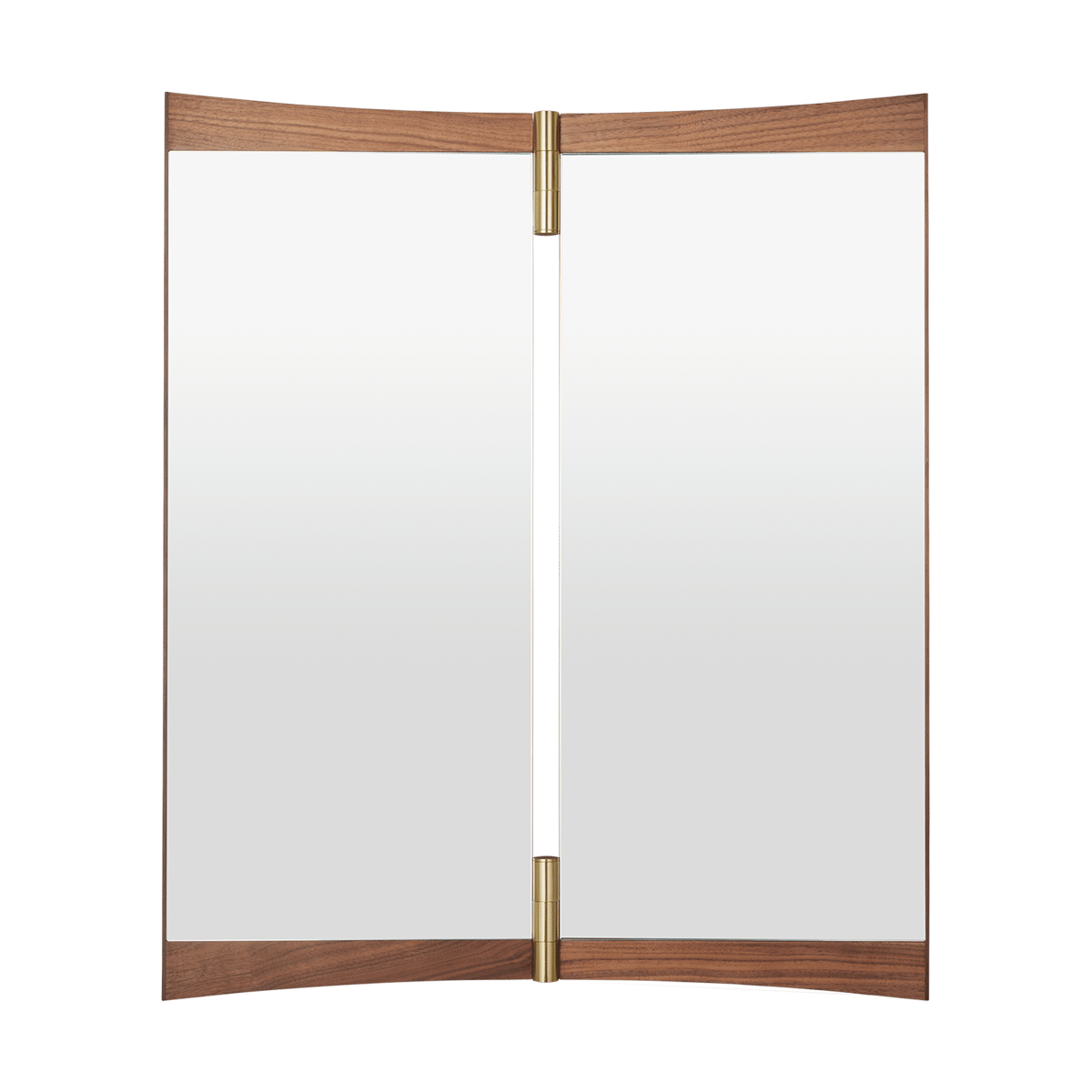 GUBI Vanity mirror 2 Walnut-brass