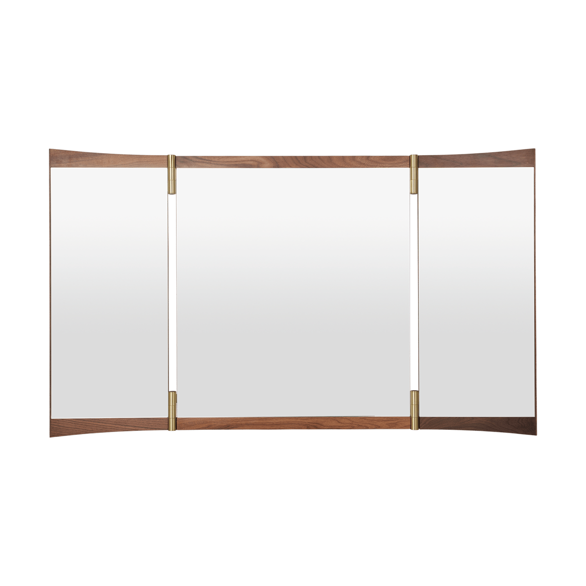 GUBI Vanity mirror 3 Walnut-brass