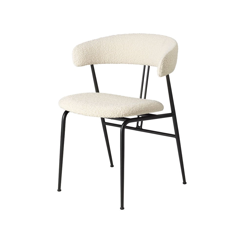 GUBI Violin dining chair Karakorum 001 white-covered