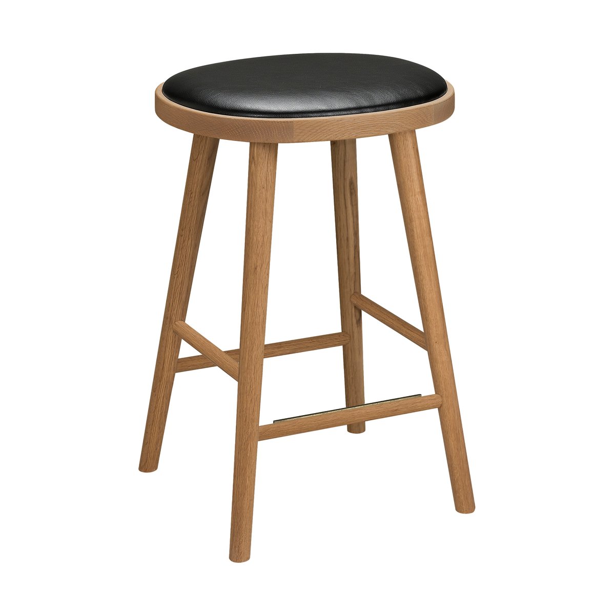 Hans K Colibri bar stool 63 cm Oiled oak-black pad