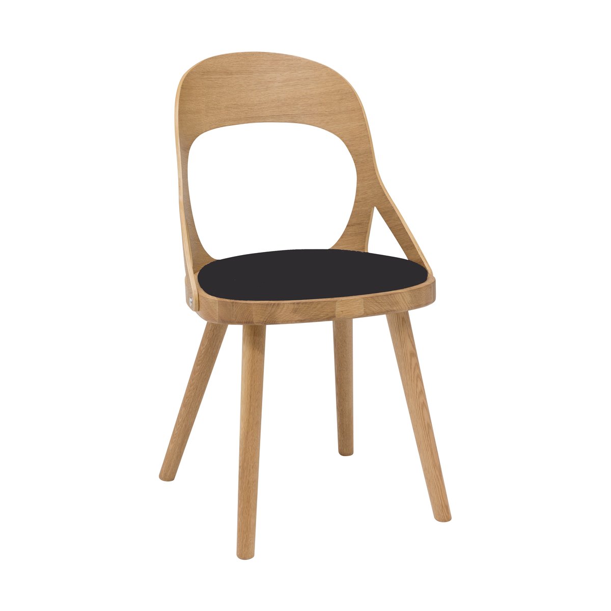 Hans K Colibri chair Oiled oak-black pad