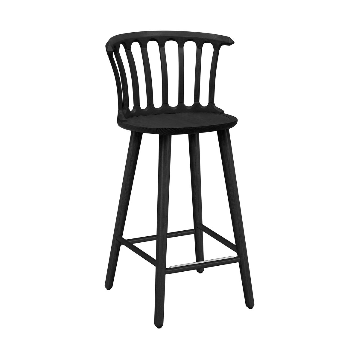 Hans K San Marco bar stool 63 cm Stained black ash